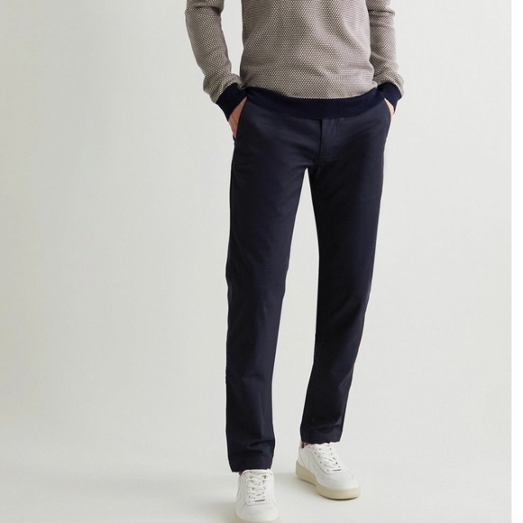 CLUB MONACO CONNOR MODERN SLIM FIT CHINO PANT NAVY BLUE -32 - Picture 3 of 15